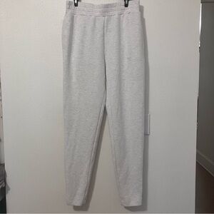 Varley Double Soft The Slim Zip Hem Pant 29.5" Ivory Marl sz Medium M worn once